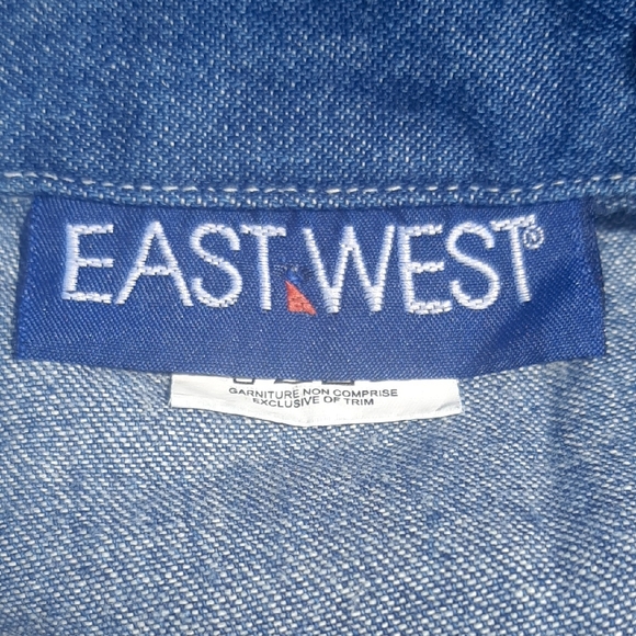 Eastwest💙Cinched Waist Flattering Denim Midi Size M - Picture 9 of 12